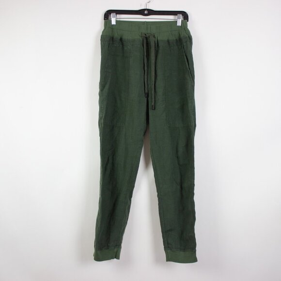 Bassike 100% Linen High-Waisted Track Pants - Picture 2 of 6